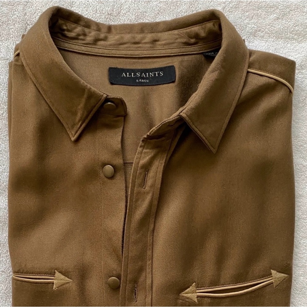 AllSaints Mens Button Down Shirt